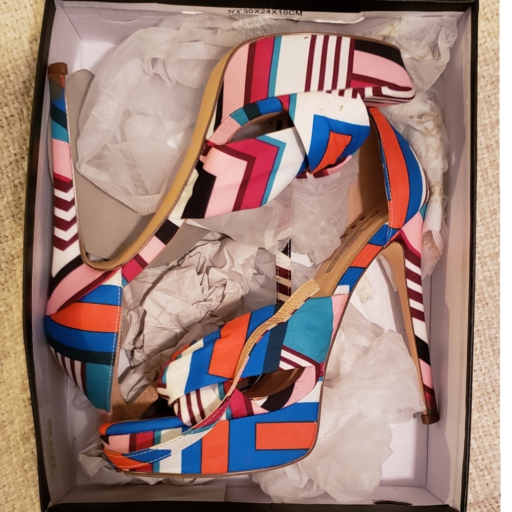 Liliana Multi Platform Stiletto Heels Size 10